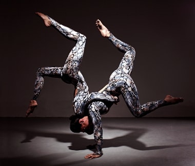 Lisa Whitmore and Sally Miller as Kurve, Duo Contortion.
